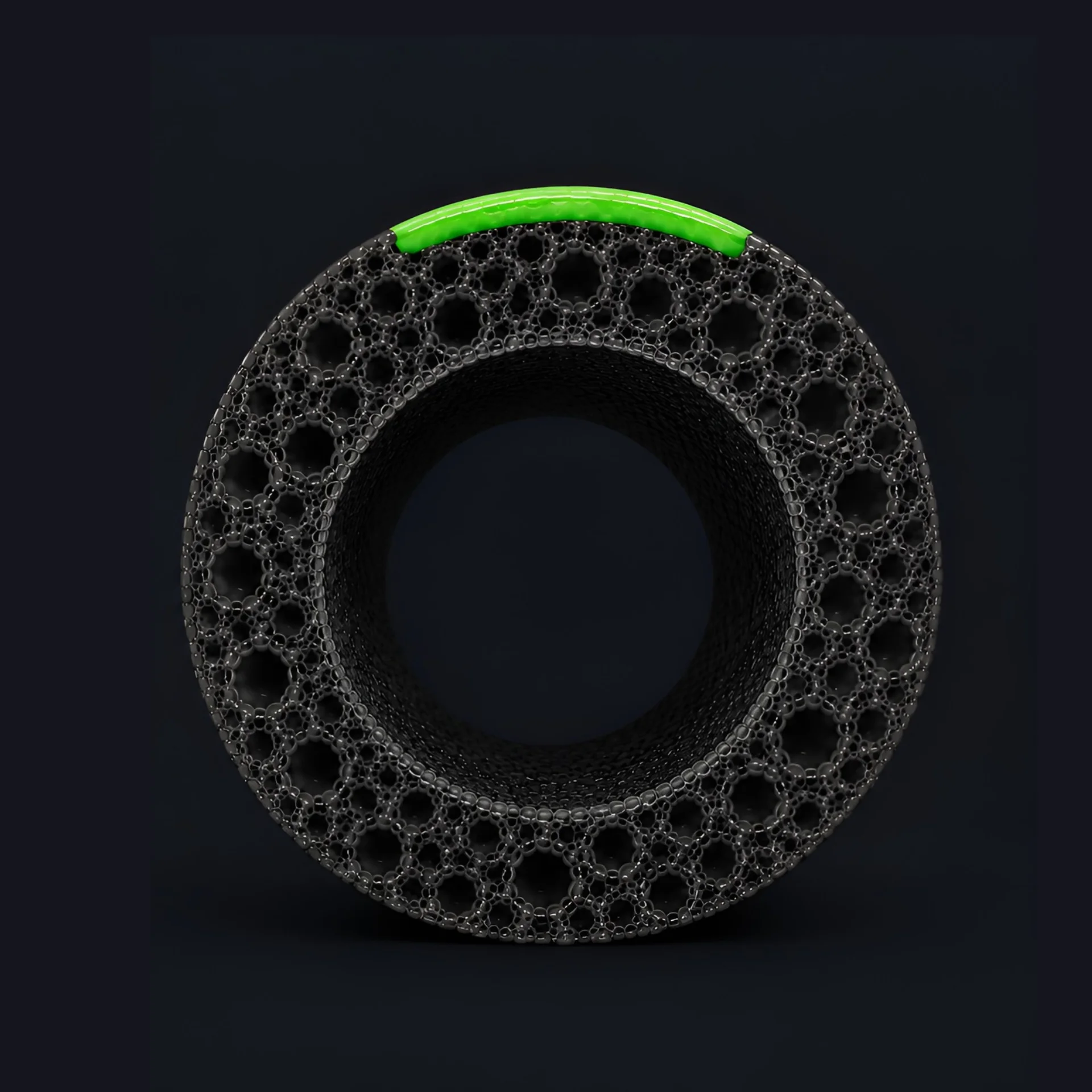 TP125175 17 mm pipe, green line